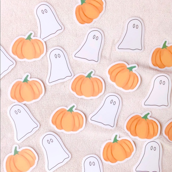 3” Harvest pumpkin sticker - scratch resistant durable vinyl - Picture 2 of 2